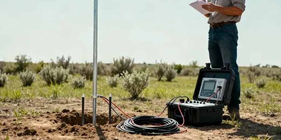 Illustrative image of Electrical resistivity / VES (Vertical Electrical Sounding) in Anchorage